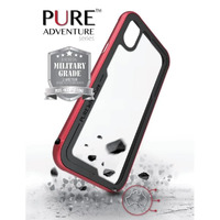 MyCase Pure Adventure for Apple iPhone Xs Max - Clear/Red
