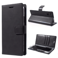 Mycase Leather Folder Case for Samsung Galaxy S20 Plus - Black