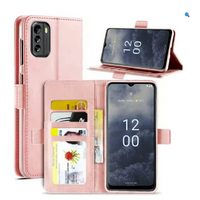 Distrakted Soft Leather Side flip Case for Apple iPhone X/Xs - Rose Gold