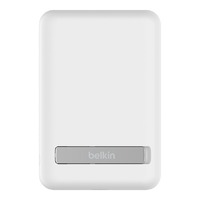 Belkin BoostCharge Magnetic Wireless Power Bank 5K Plus Stand - White