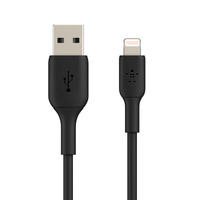 Belkin BoostCharge Lightning to USB-A Cable - For Apple devices - Black 