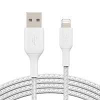 Belkin BoostCharge Lightning to USB-A 2M Cable - For Apple Devices - White