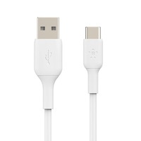 Belkin BoostCharge USB-A to USB-C 1M Cable  - Universally compatible - White 