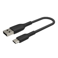 Belkin BoostCharge USB-A to USB-C Braided Cable  0.15m Black - Universally compatible - Black