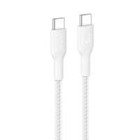 Belkin Boost Charge Pro USB-C to C 240W - Braided Cable - 1mUniversally compatible - White