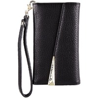 Wristlet Leather Wallet Case iPhone X/XS Black