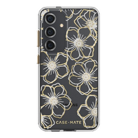 Case-Mate Floral Gems Case For Samsung Galaxy S24 - Gold