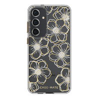 Case-Mate Floral Gems Case For Samsung Galaxy S24 Plus - Gold