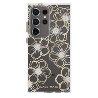 Case-Mate Floral Gems Case For Samsung Galaxy S24 Ultra - Gold