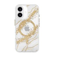 Case-Mate Karat MagSafe Case for Apple iPhone 16 - White / Gunmetal Grey