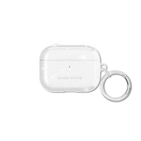 Case -Mate Twinkle Case For AirPods Pro 3 - Twilight Silver with Silver Carabiner