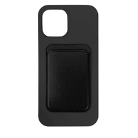 Cleanskin Silicon Magnetic Card Holder Case For iPhone 13/12 Pro Max - Black