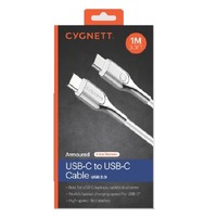 Cygnett Armoured USB-C to USB-C (USB 2.0) Cable (1M) - White