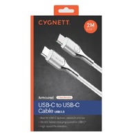 Cygnett Armoured USB-C to USB-C (USB 2.0) Cable (2M) - White