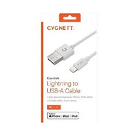 Cygnett Essentials Lightning to USB-A Cable (1M) - White 