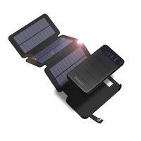 Cygnett ChargeUp Explorer 8K mAh Power Bank with Solar Panels - Black 