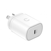 Cygnett PowerPlus 20W USB-C PD Wall Charger - White