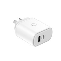 Cygnett PowerPlus 32W USB-C PD Dual Port Wall Charger - White