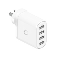 Cygnett PowerPlus 24W Multiport Wall Charger - White 