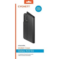Cygnett UrbanWallet Samsung Galaxy A33 5G (6.4') Wallet Case - Black