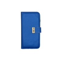 DistraKted Carbon Side flip Case for Apple iPhone 7plus/8plus - Blue