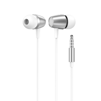 DULL Co. Wired Earphones with Microphone (3.5mm AUX) - White