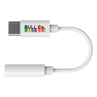 DULL Co. USB-C to AUX Audio Adapter - White