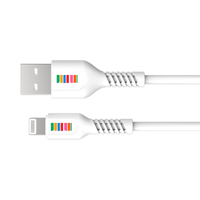 DULL Co. USB-A to Lightning Cable 1M - White