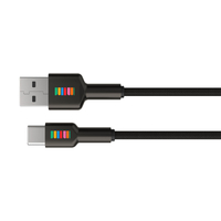 DULL Co. USB-A to USB-C Braided Cable 1M - Black