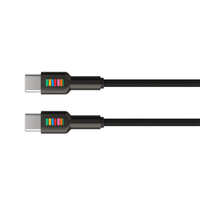 DULL Co. USB-C to USB-C Braided Cable 1M - Black