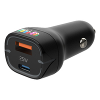 DULL Co. 25W Dual Port Car ChargerWith Power Delivery and PPSBlack