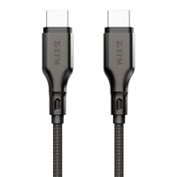 EFM USB-C to USB-C Essential Power Cable with Aramid Fiber Reinforcement 1M - Black