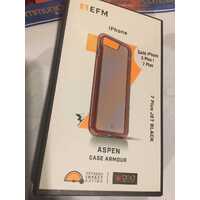 iPhone 7+/8+ EFM Aspen Case Armour - Jet Black