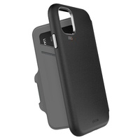 EFM Monaco D3O Leather Wallet Case Armour suits iPhone 11 Pro - Black/Space Grey