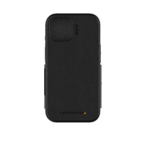 EFM Monaco Wallet Case Armour with D3O 5G Signal Plus Technology for iPhone 15 - Black/Space Grey