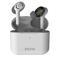 EFM TWS Atlanta Earbuds - With Dual Drivers and Wireless Charging - White