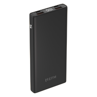 EFM 10 000mAh Digital Power Bank With 20W Output - Black