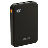 EFM 5000mAh Essential Power Bank with Digital Display - Black