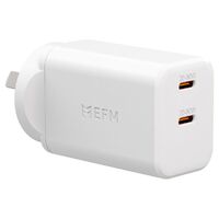EFM ECO 50W Dual Port Wall Charger with GaN - White