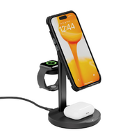 EFM FLUX 3-in-1 Wireless Charger With 20W Wall Charger - Black