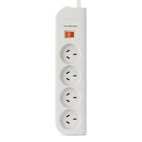 Belkin 4-Outlet Surge Board - Universally compatible - White 