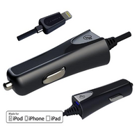 LightningCar Charger Charge iPhone 5 New iPad Mini- charge your device quickly and efficiently