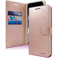 Goospery Bluemoon Diary Case for Samsung Galaxy A12 - Rose Gold