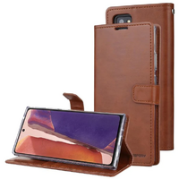 Goospery Bluemoon Diary Case for Samsung Galaxy A22 5G - Brown