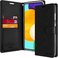 Goospery Bluemoon Diary Case for Samsung Galaxy A52 5G - Black