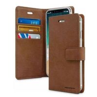 Goospery Bluemoon Diary Case for Apple iPhone 12/12 Pro - Brown