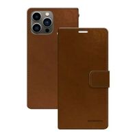 Goospery Bluemoon Diary Case for Apple iPhone 13 pro - Brown