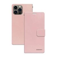 Goospery Bluemoon Diary Case for Apple iPhone 13 pro - Rose Gold