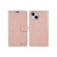 Goospery Bluemoon Diary Case for Apple iPhone 14 Plus - Rose Gold