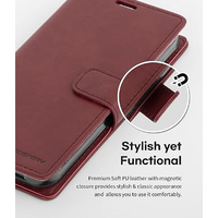 Goospery Bluemoon Diary Case for Samsung Galaxy S10 - Wine